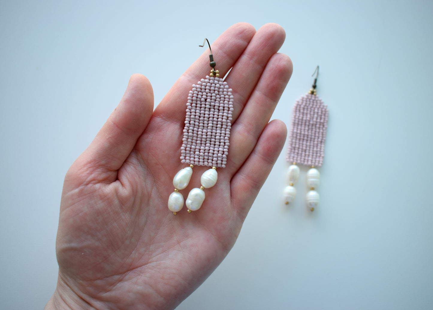 Ecru earrings #92