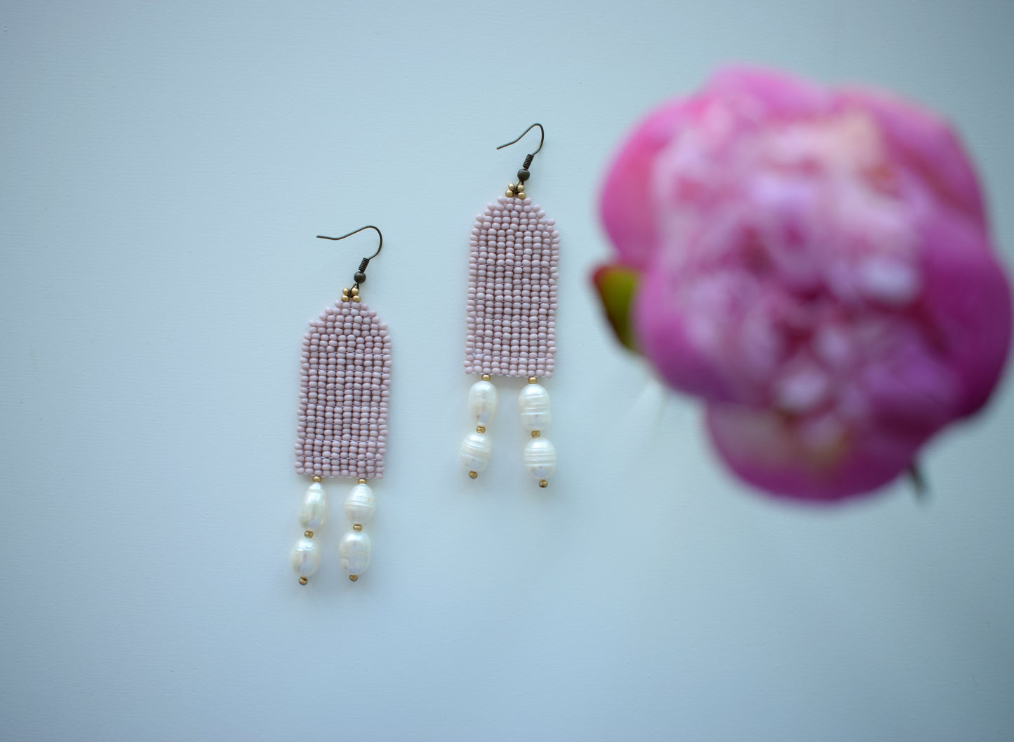 Ecru earrings #92