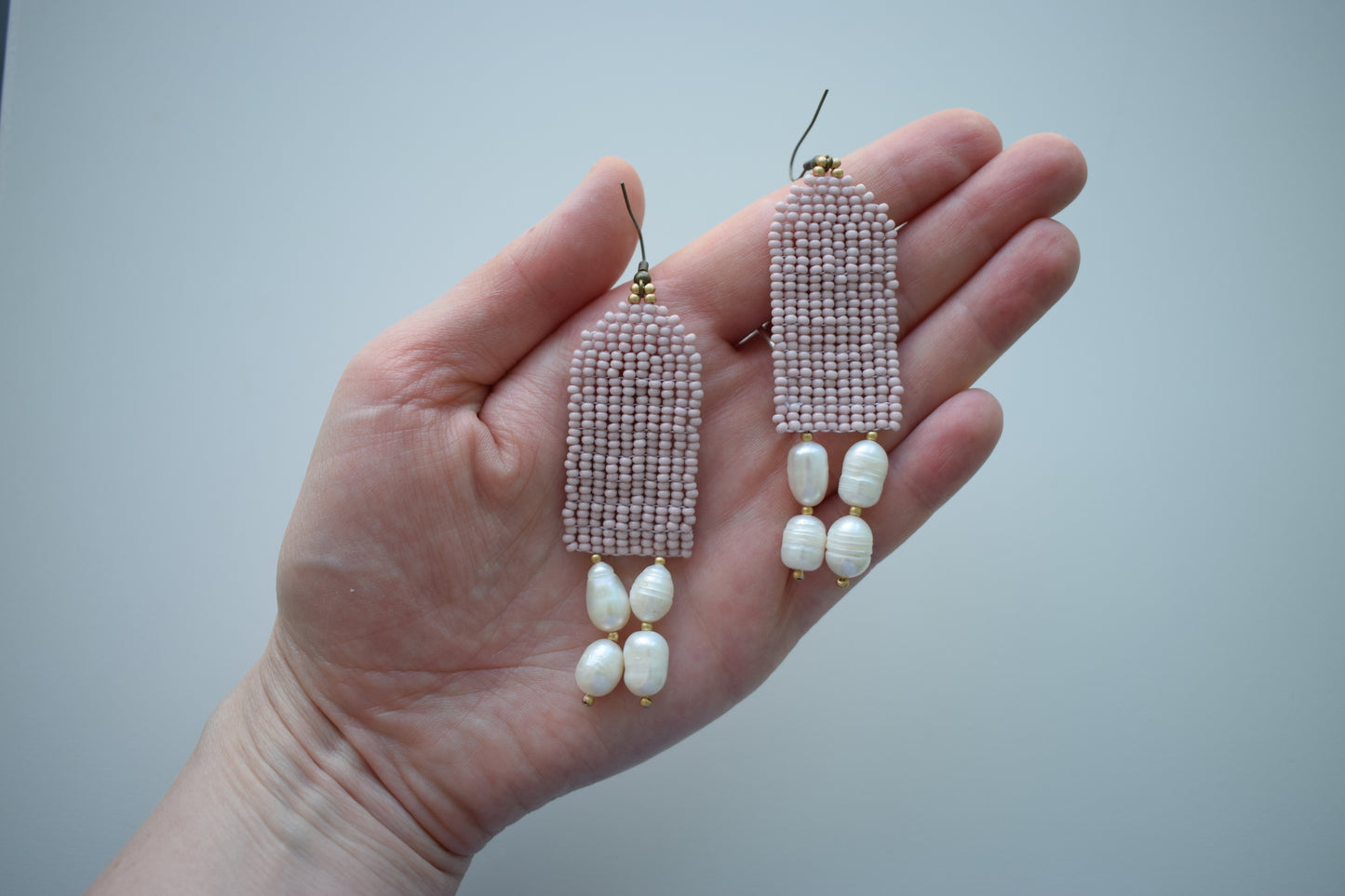 Ecru earrings #92