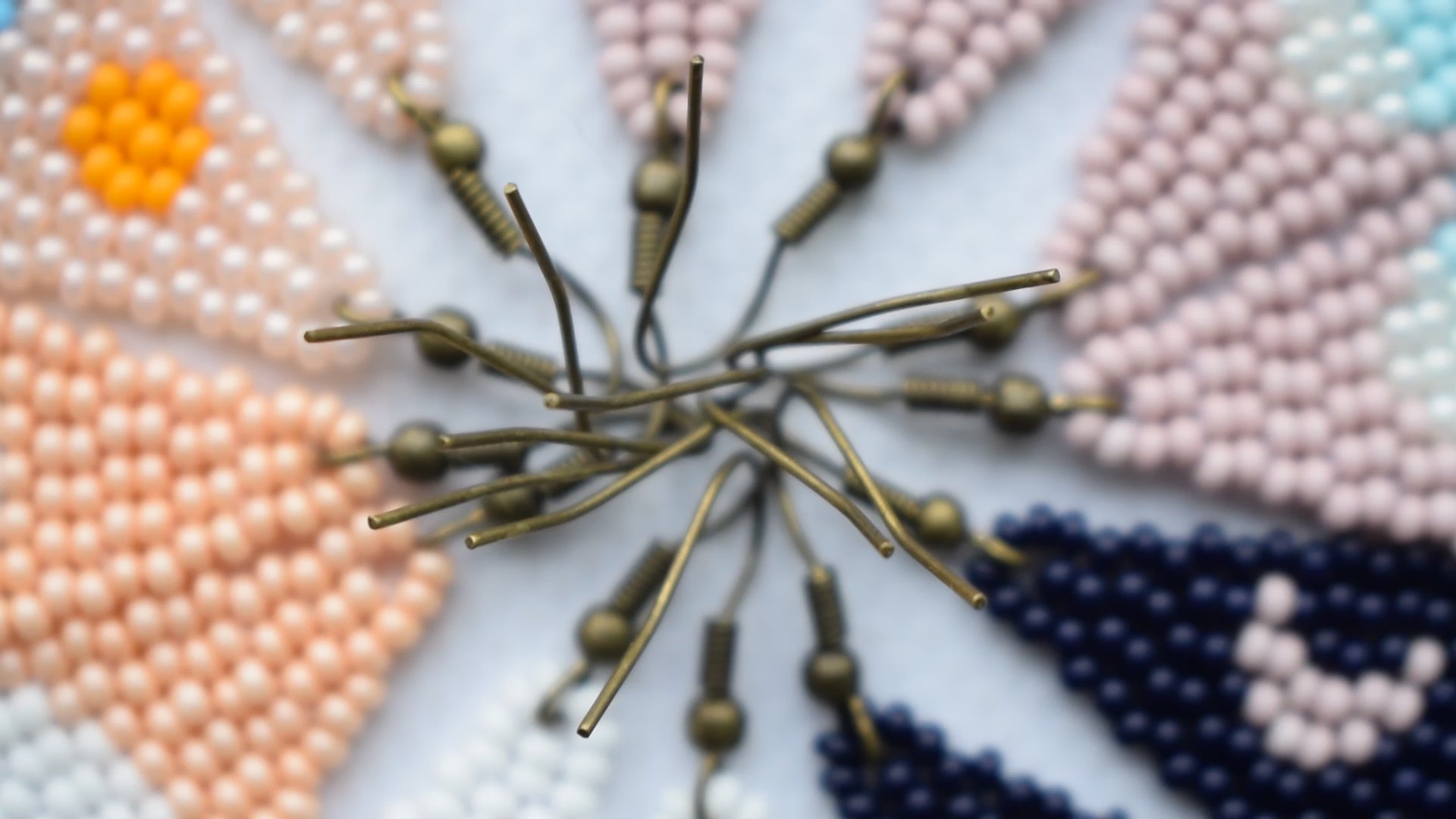 Mountains beaded earrings