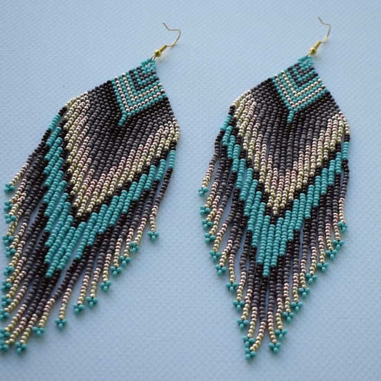 Native american beaded earrings