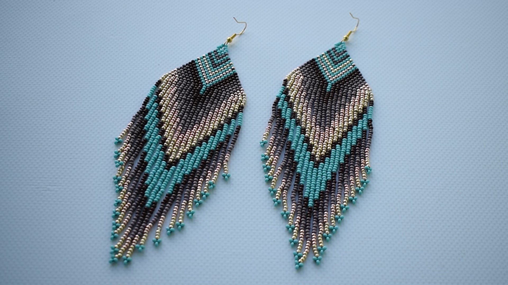 Native american beaded earrings