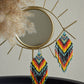 Tribal beaded earrings