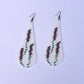 Lavender beaded earrings Teardrop earrings