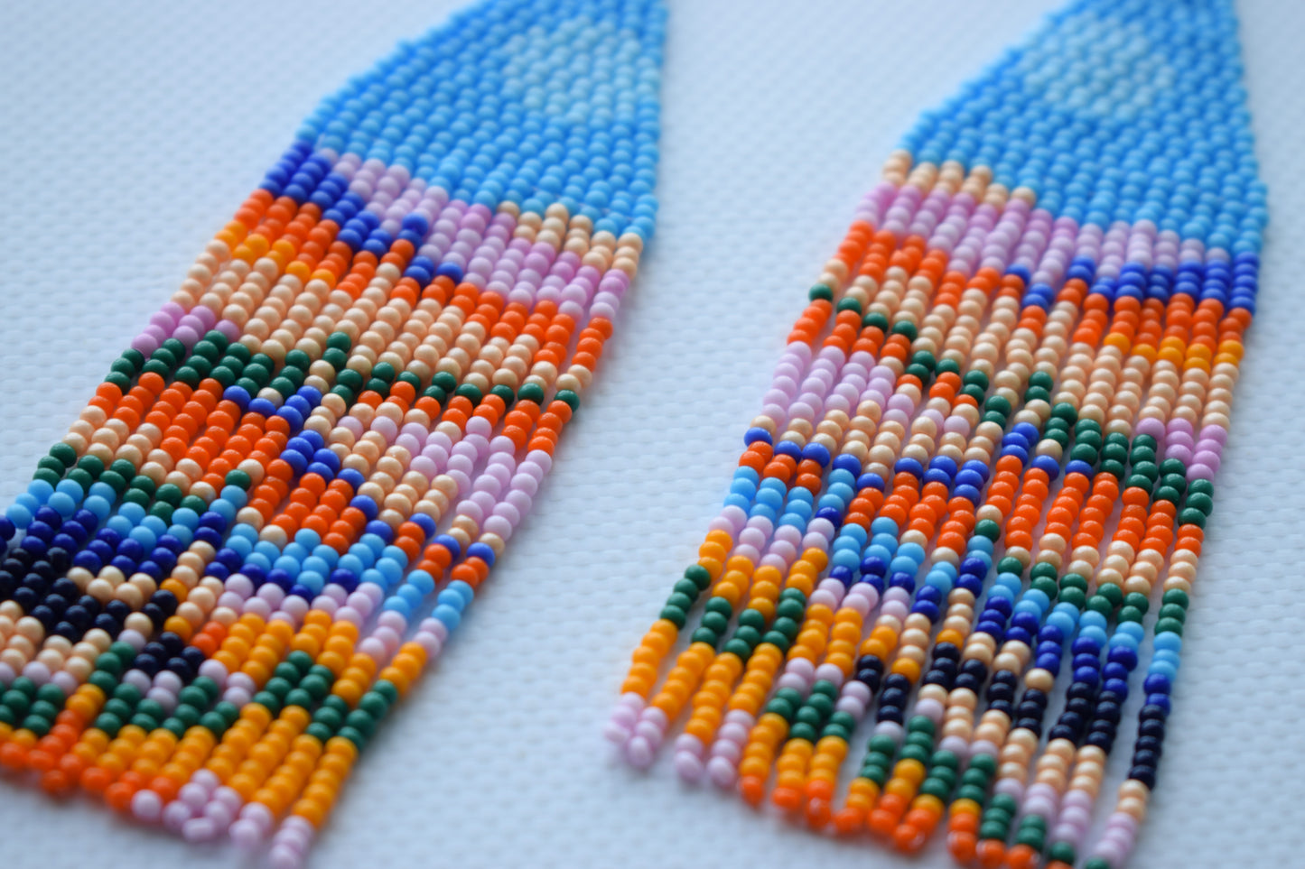 Mountains beaded earrings