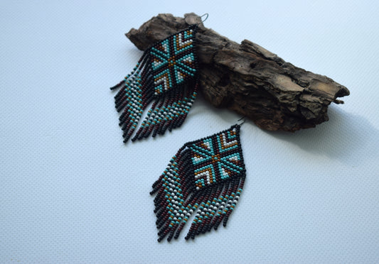 Native american beaded earrings