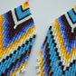 Extra long beaded earrings