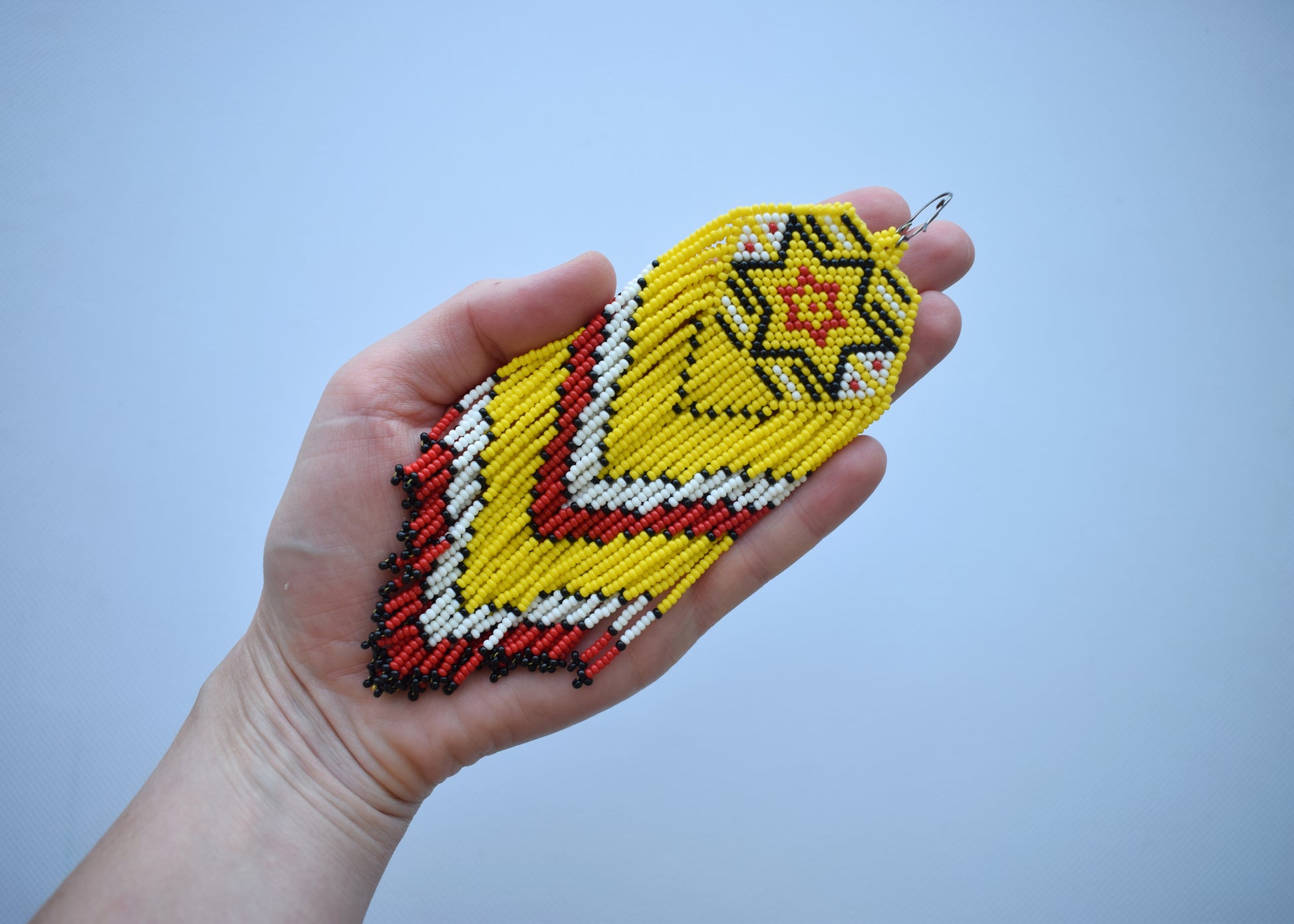 Tribal seed bead earrings