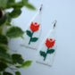 Flower beaded earrings