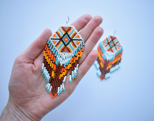 Native american beaded earrings