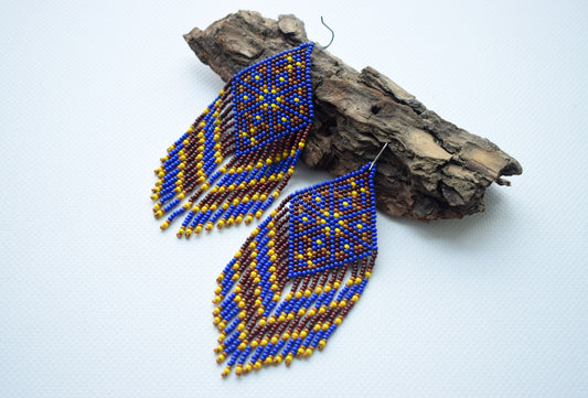 Native american beaded earrings