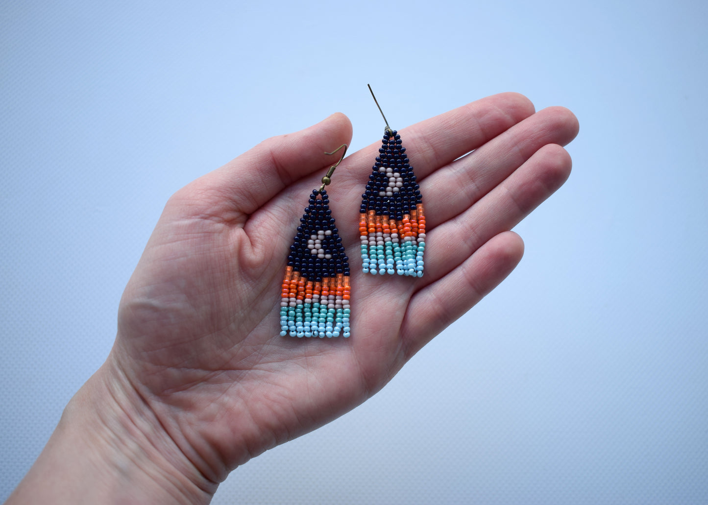 Mountains beaded earrings