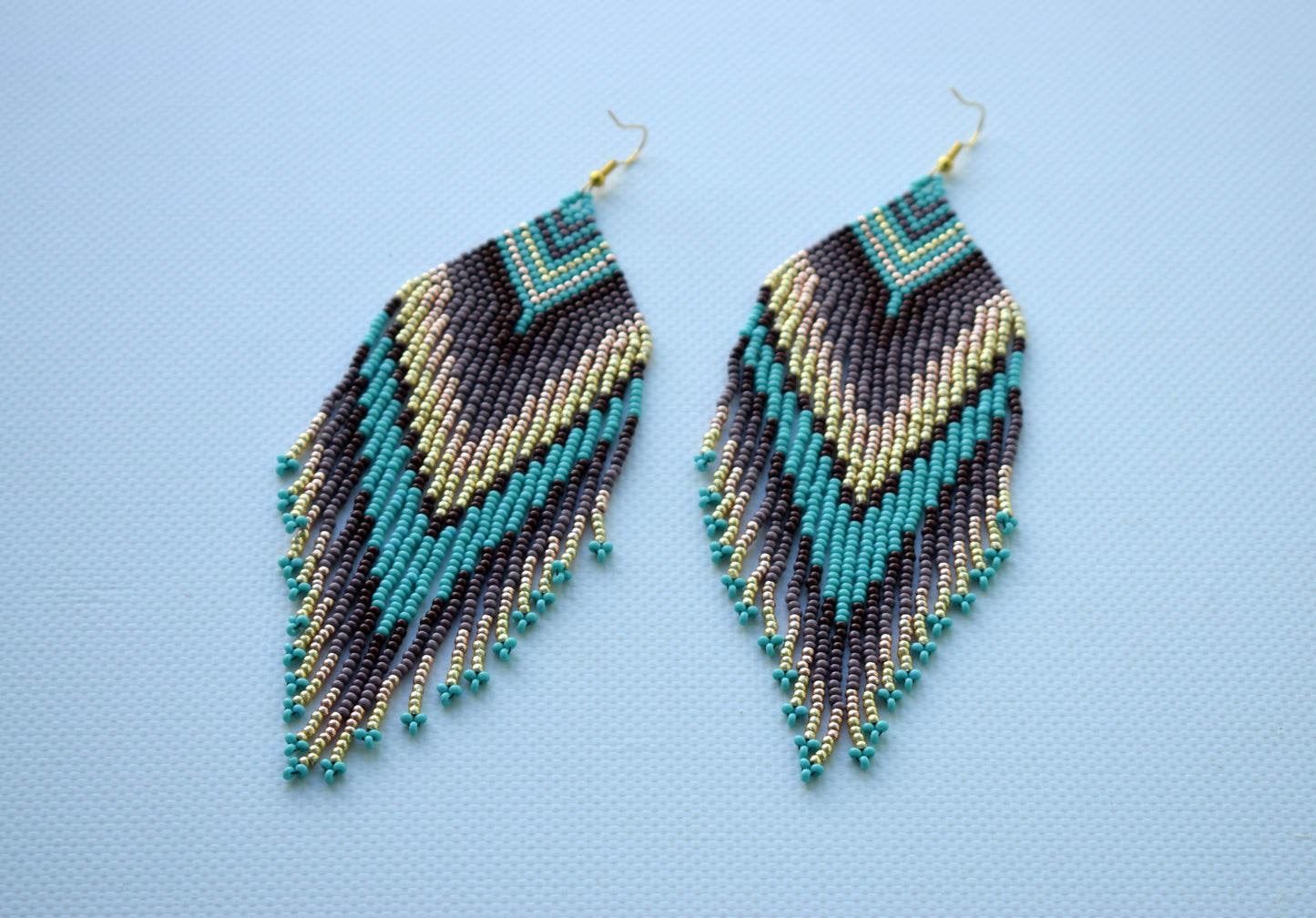 Native style beaded earrings