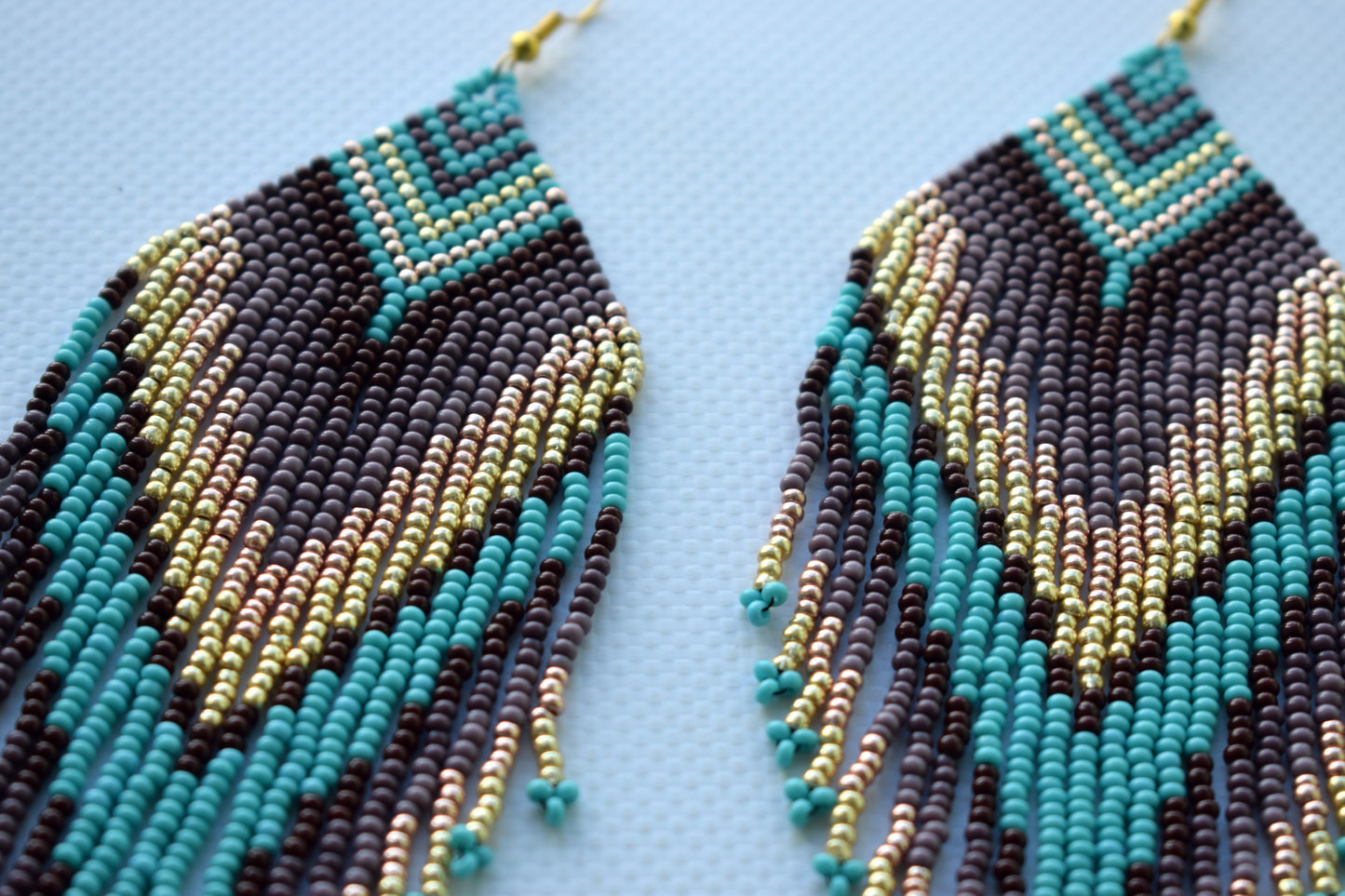 Shiny beaded earrings