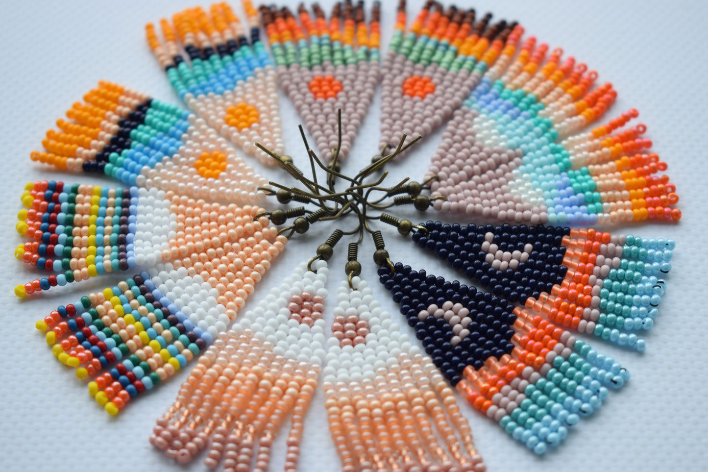 Mountains beaded earrings