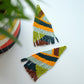 Colorful fringe bead earrings