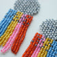 Fringe bead earrings