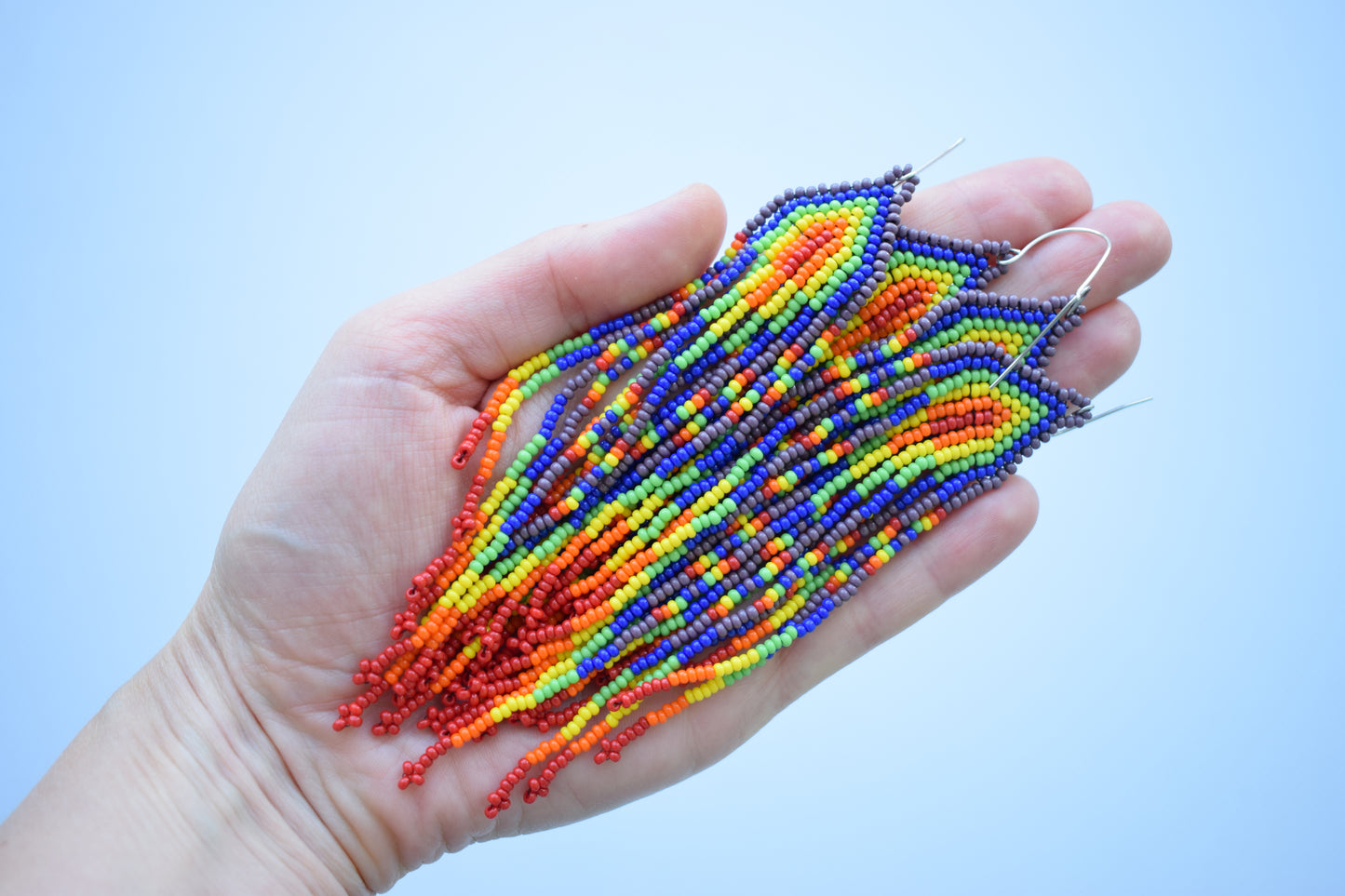 Lgbt beaded earrings