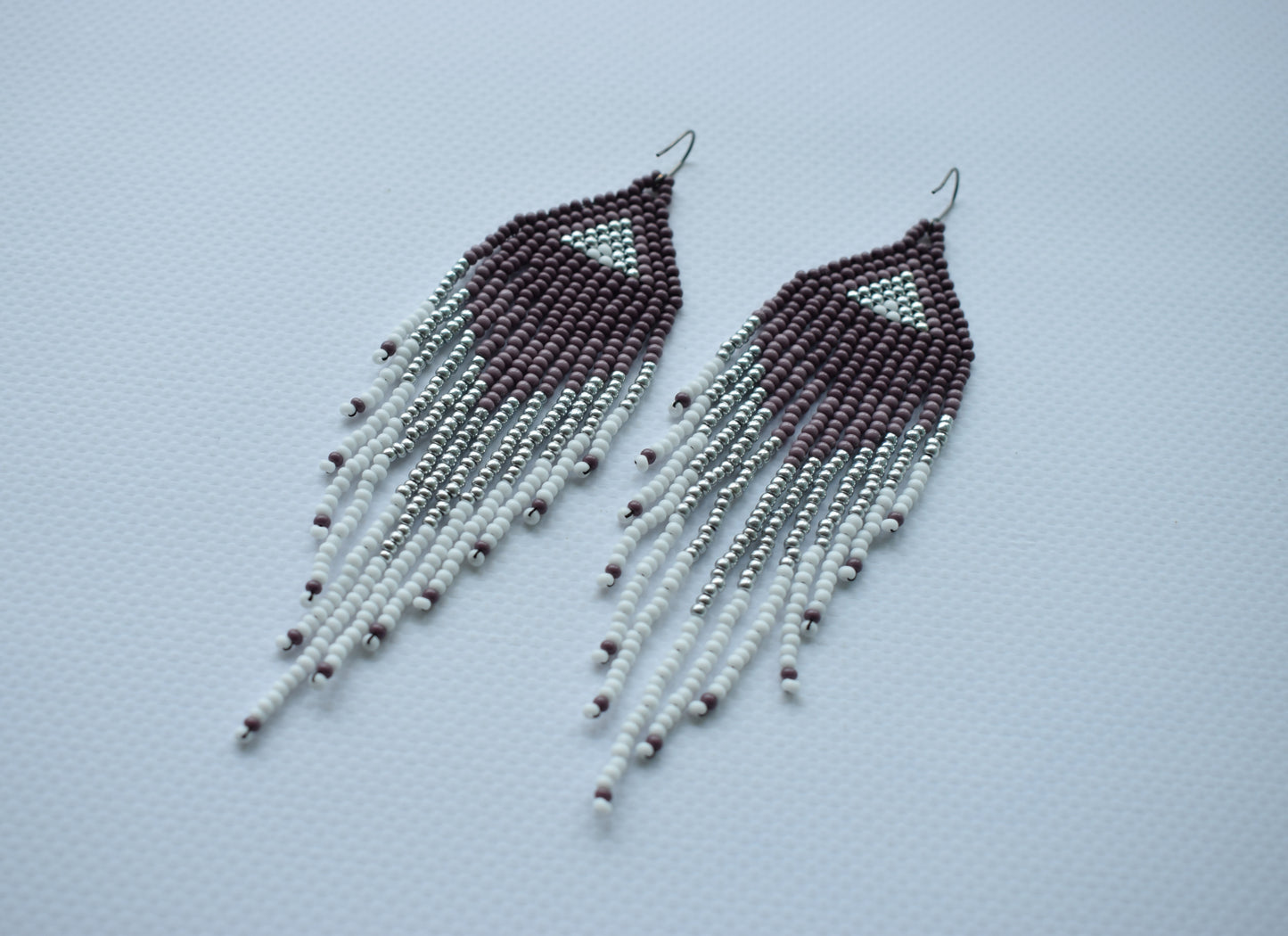 Tribal beaded earrings