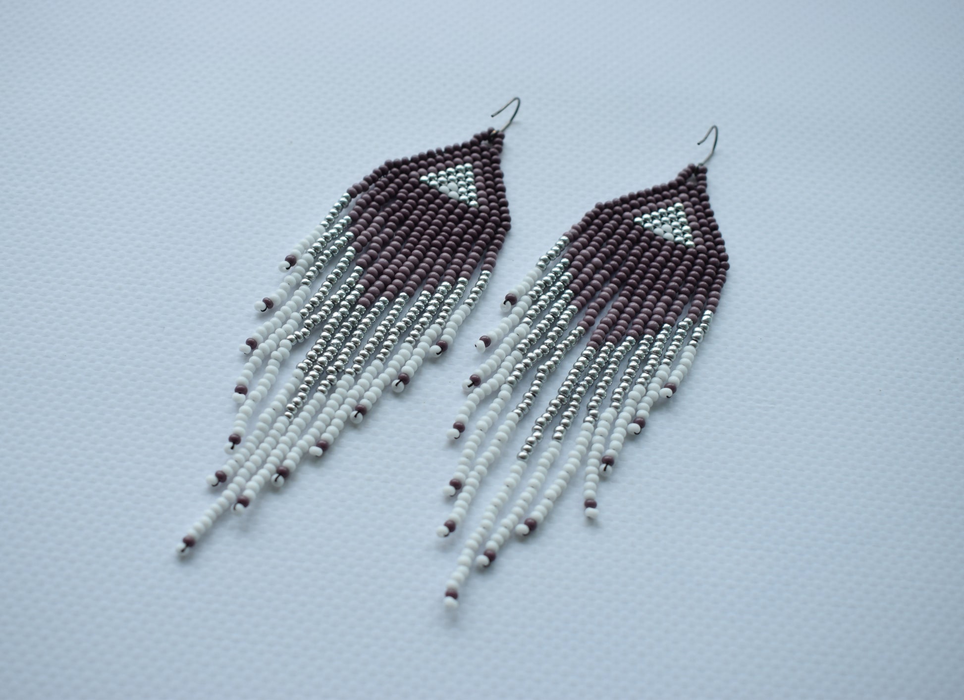 Tribal beaded earrings