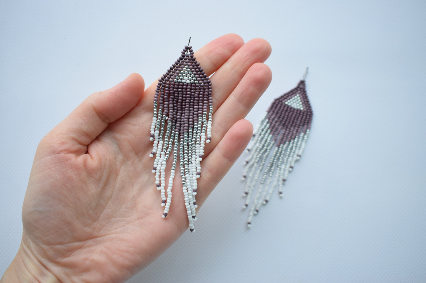 Tiny beaded earrings