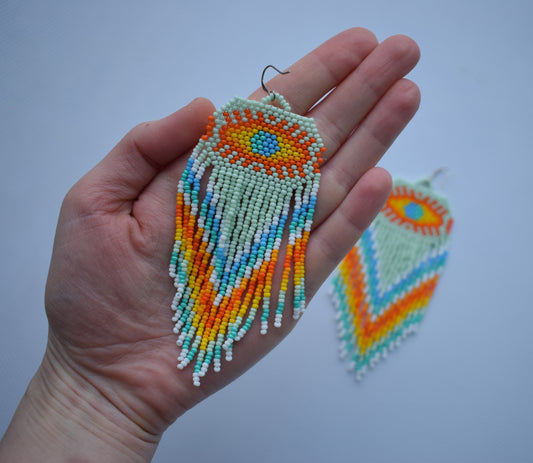 Native american beaded earrings