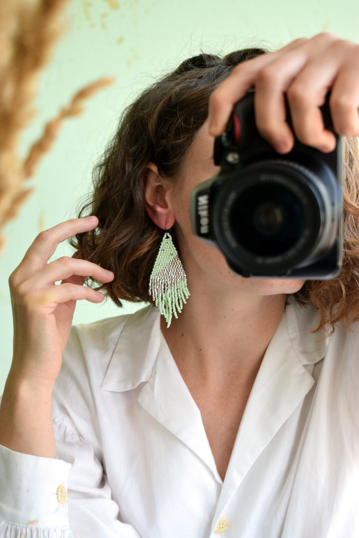 Mint and Turquoise earrings