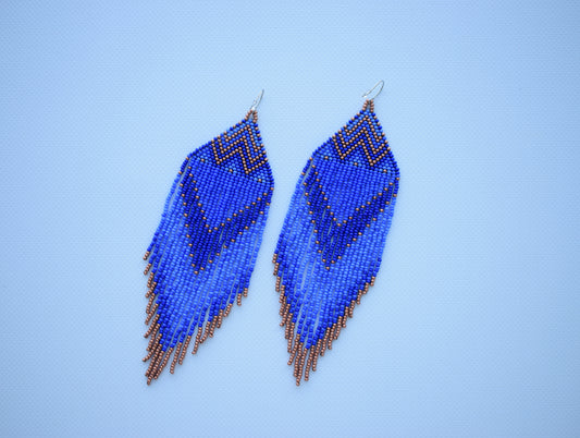 Lavender beaded earrings. Made to order (3-5 days).  Length (*with hooks) - 16.5 cm (6.4 inches). Width - 4.7 cm (1.8 inches).  I accept custom orders, write me message please&nbsp;here&nbsp;or&nbsp;instagram.