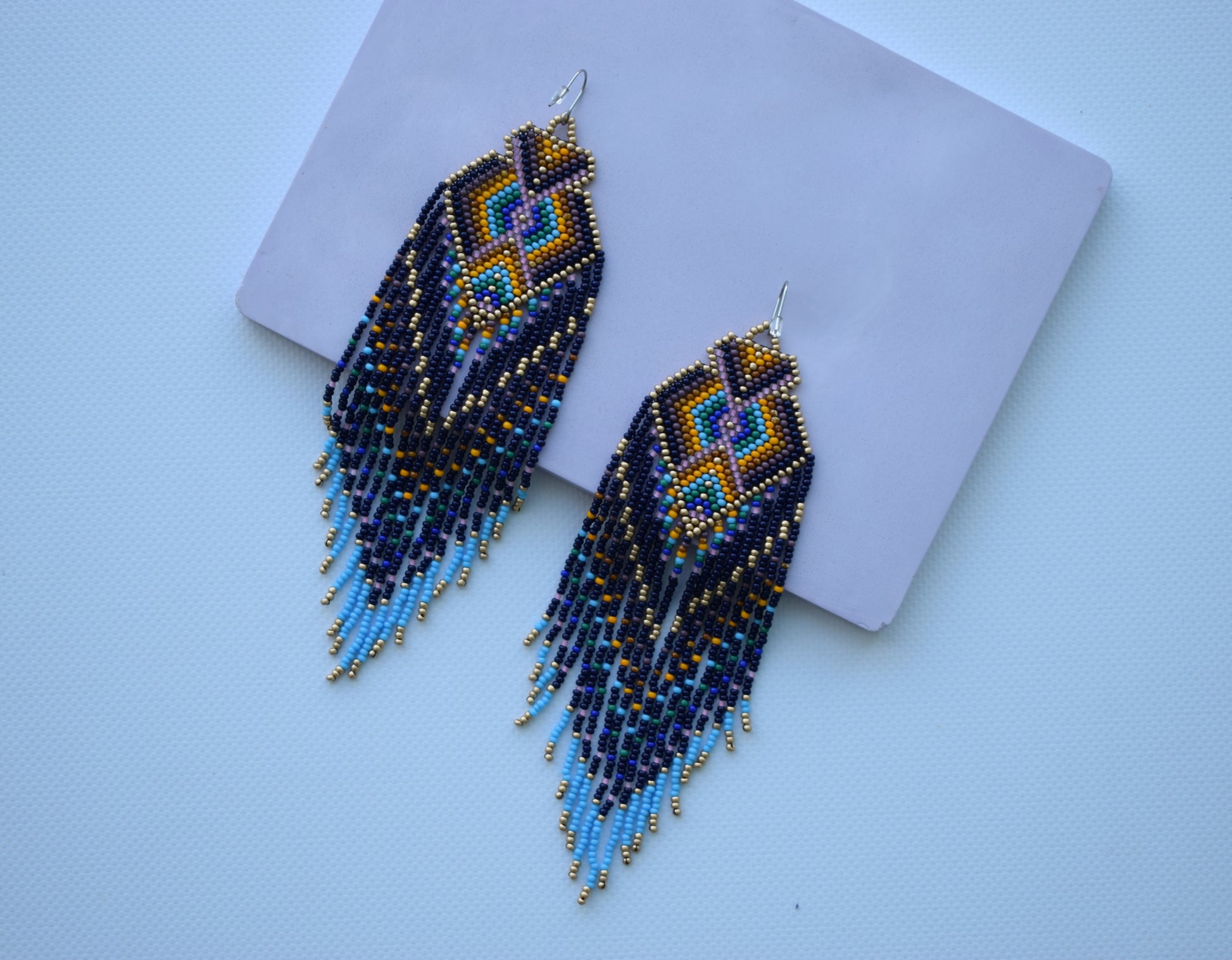 Native american seed bead earrings