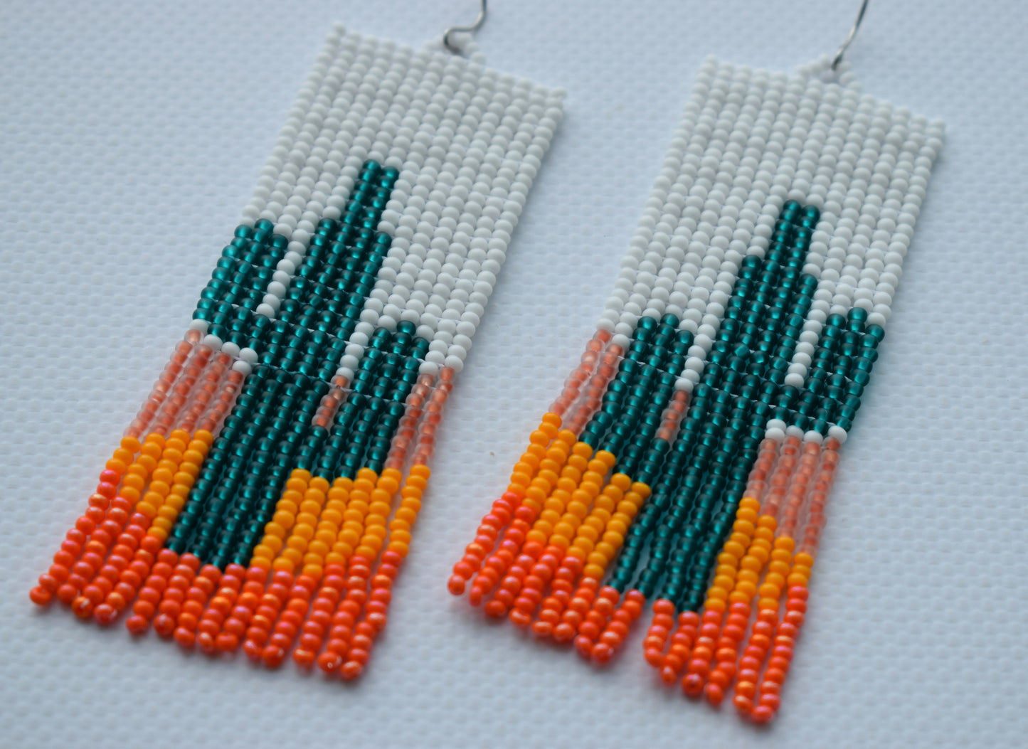 Beaded earrings Cactus