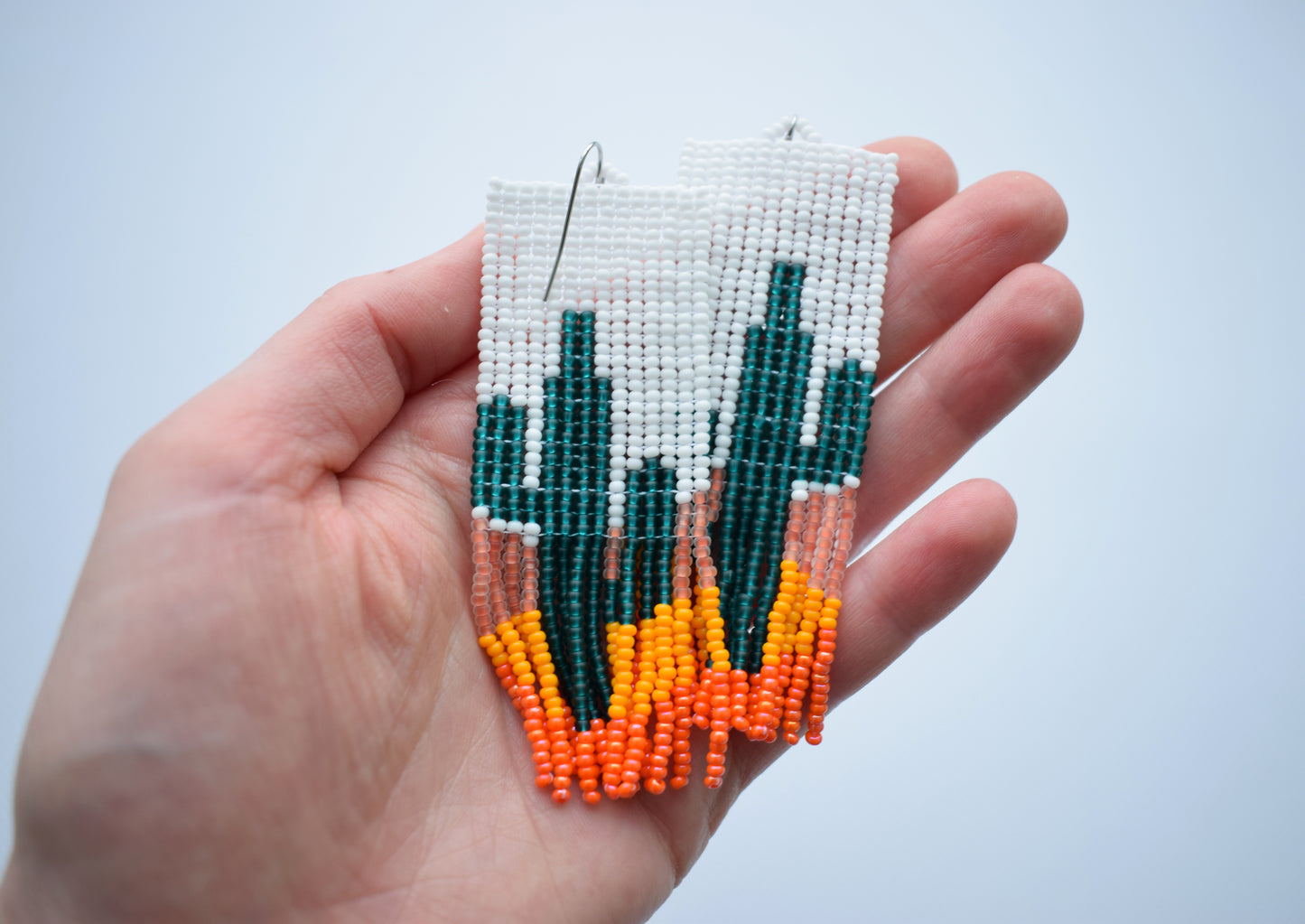 Beaded earrings Cactus