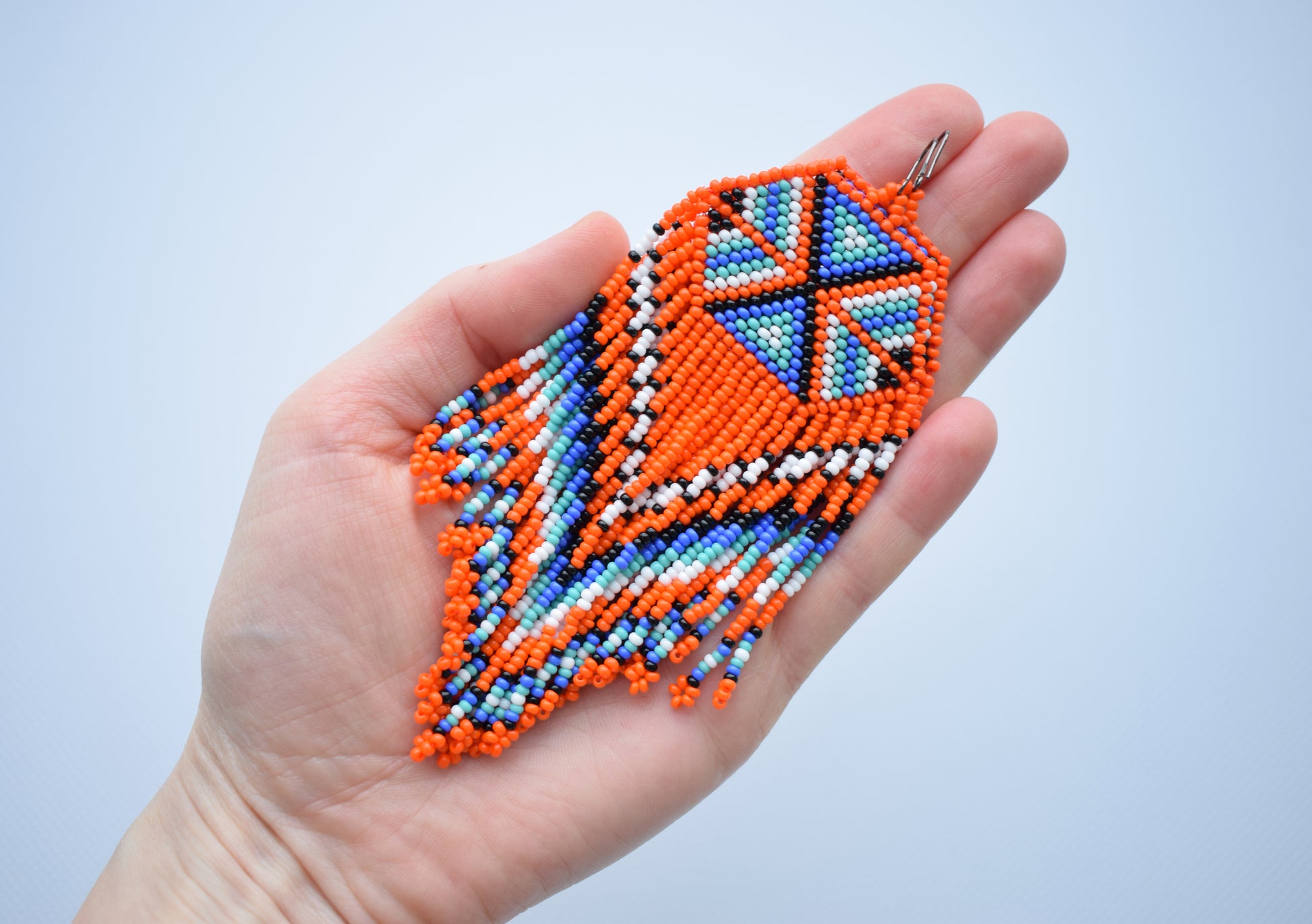 Hippie beaded earrings