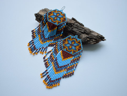 Native american beaded earrings