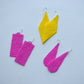 Fuchsia pink earrings