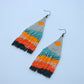 Handwoven beaded earrings