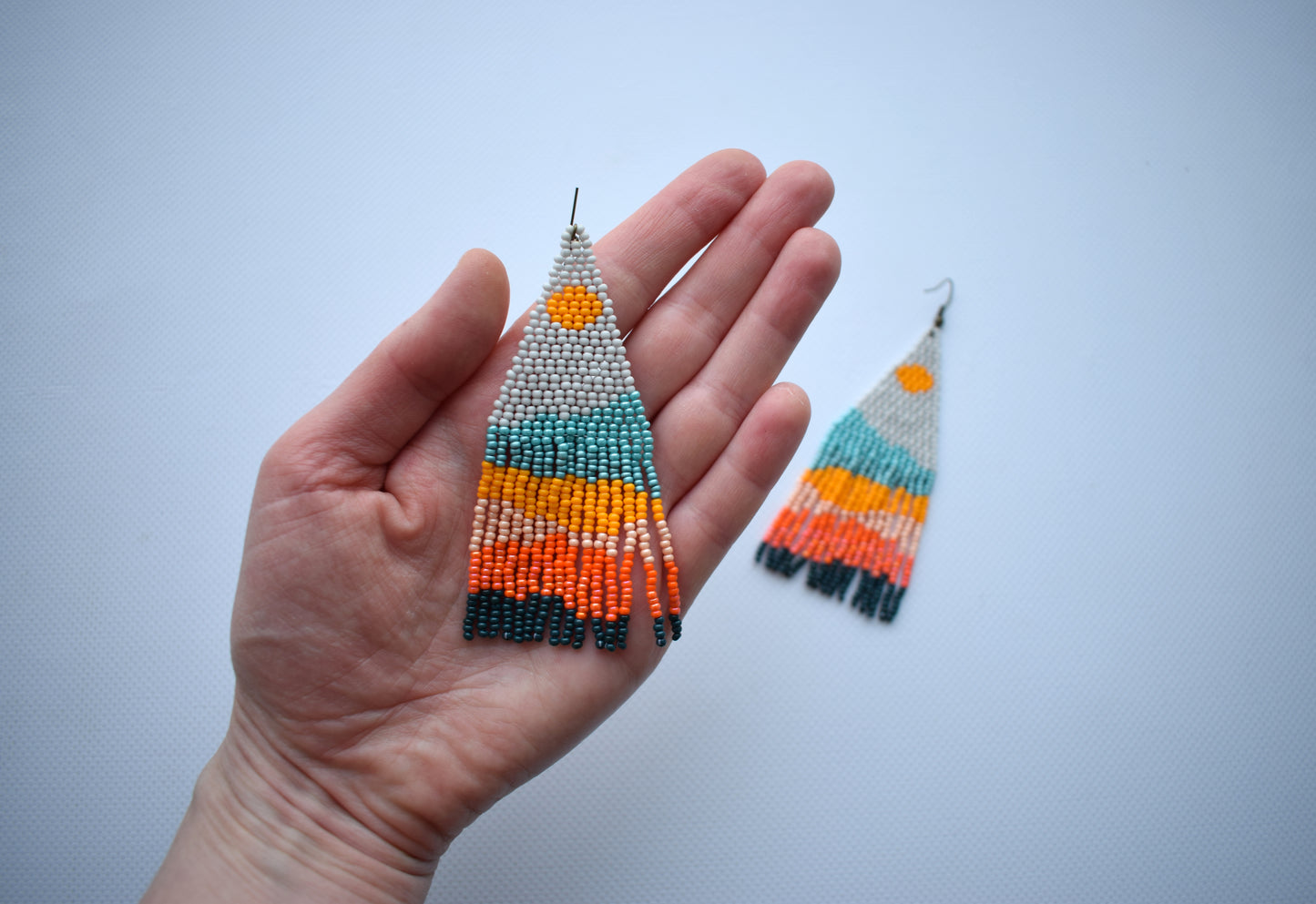 Bohemian beaded earrings