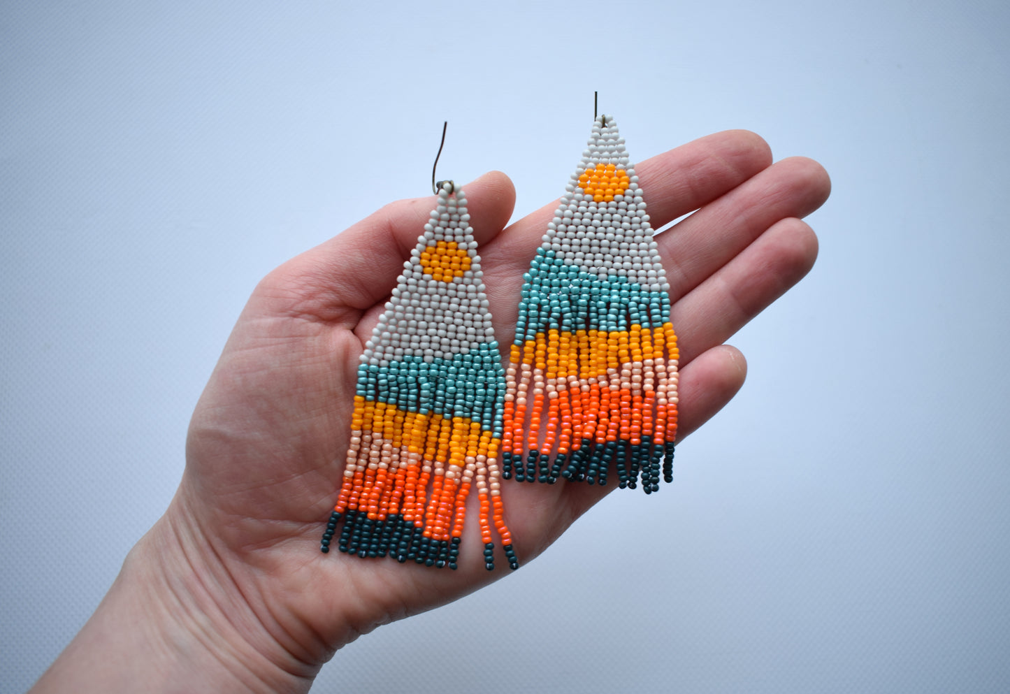 Mountains beaded earrings