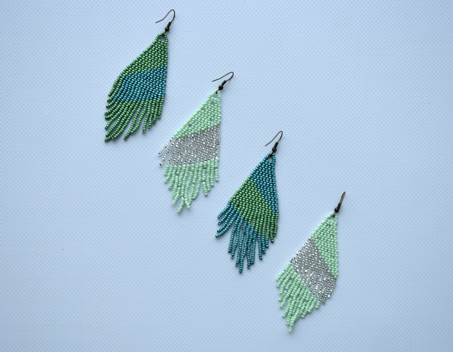 Mint and Turquoise earrings