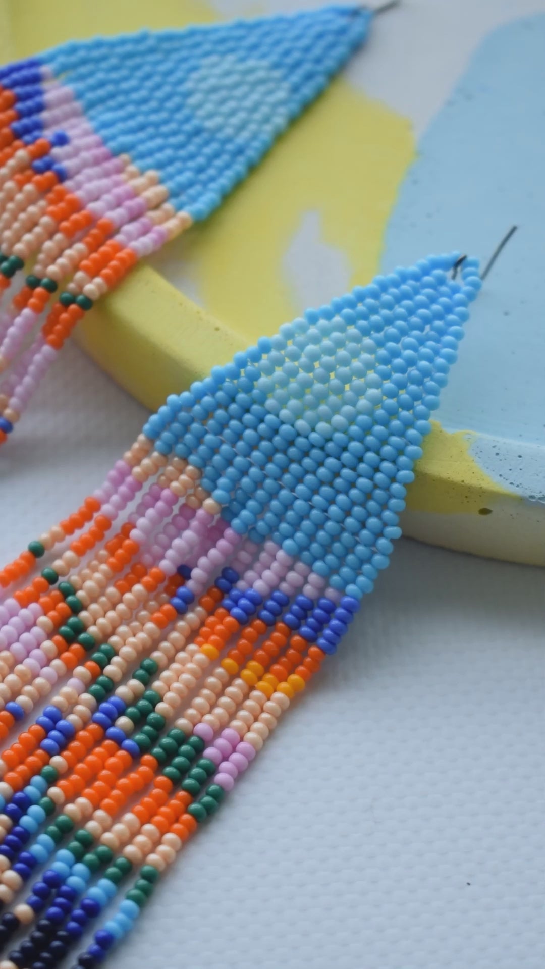 Mountains beaded earrings